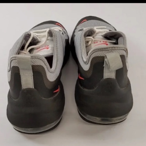 Nike Air Max Axis Running Shoes Wolf Grey Crimson - Picture 3 of 6